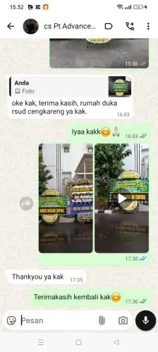 Testimonial Papan Bunga Pernikahan warungbanten